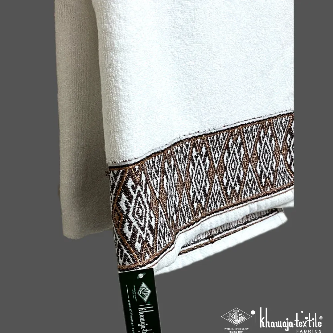 Pure Cotton White 600 GSM Towel - Image 2