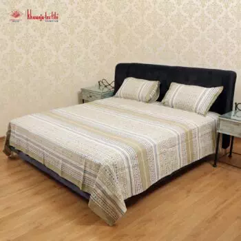 King size Khaddar cotton Bedsheet  #633