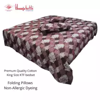 King Size Multani Bedsheet Designer's by KTF Plain